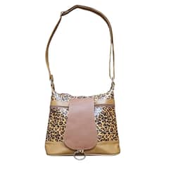 MUNDO PIEL - Cartera Cuero Animal Print