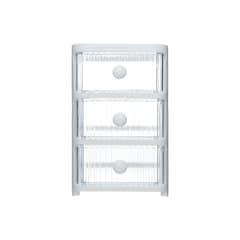 SOLEIO - Cajas Organizadoras Multiusos 3 Cajones Blanco