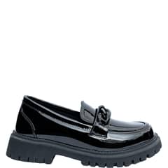 ALQUIMIA - Mocasin Mujer Negro Charol Ituri