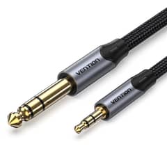 VENTION - Cable Audio Jack 3.5mm A 6.5mm 5m Para Guitarra Amplificador