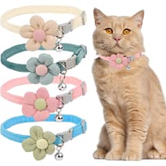 WELDMON - 4pk collares de mascota ajustable con hebilla de liberación