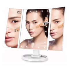 ESHOPANGIE - Espejo Para Maquillaje Aumentos 2x 3x Luz Led