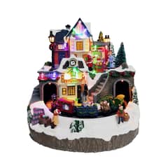 GENERICO - Villa Navideña con Tren y Tienda de Regalos