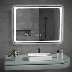HALMAN - Espejo Rectangular Led Con Touch Antiniebla 80x60 cm