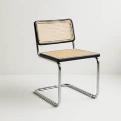 KLIK - Silla Breuer Madera y Rattan - Negra
