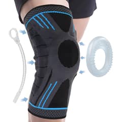WELDMON - Rodilleras deportivas Elastica Ajustable-Azul-L