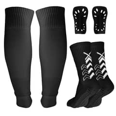 KOKILA - Calcetines Futbol Antideslizantes Con Espinilleras 3 Pack