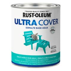 RUST OLEUM - Esmalte al Agua Ultra Cover 946ml Turquesa Brill