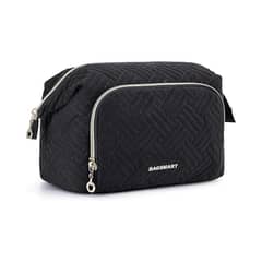 BAGSMART - Estuche Cosmetiquero Tejido - Negro