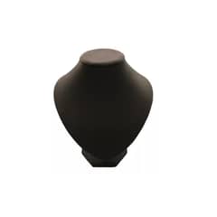 ALEMDALINDA - Exhibidor Collar Cuello Redondo Grande Cuerina Negro