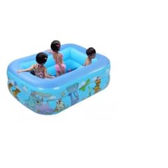 GENERICO - Piscina Inflable Rectangular 120cm Azul