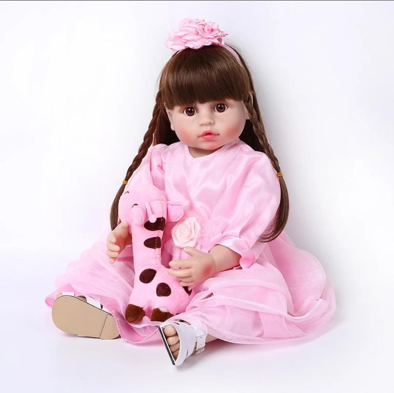 Muneca Bebe Reborn Silicona Completa 55 cm