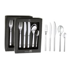 ARTHOME - Set Cuchilleria 40 Piezas Acero Inoxidable CUC01