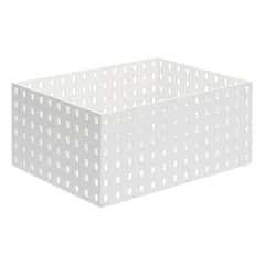 LIKE-IT - Canasto Organizador para Cajon. 28 x 21 cm. Blanco