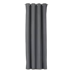 CLEMS CORTINAS - Cortina Tradicional 100% Blackout Gris Oscuro