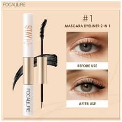 FOCALLURE - Mascara 2 En 1 Staymax 2in1 Waterproof Mascara & Eyeliner