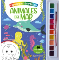 EDITORIAL GUADAL - LIBRO ANIMALES DEL MAR (ACUARELAS)