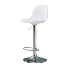 GLOBAL LATIN GROUP - Silla Piso bar Eame de altura con respaldo de polipropileno - Blanco