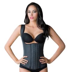 GENERICO - Faja Chaleco Látex 4 Corridas de broches.-