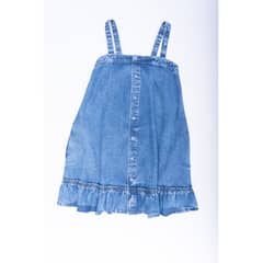 CACAO - Vestido Ibis Baby Doll Botonera Azul