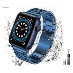GENERICO - Correa Acero Para Apple Watch 46mm 45mm 42mm Ajustador