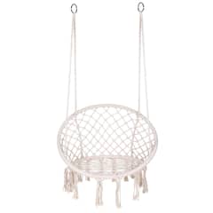 GENERICO - Silla Colgante Terraza Columpio Hamaca Macrame Hogar Jardin