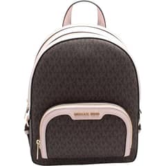 MICHAEL KORS - Mochila Jaycee MD Pkt Powder Monograna cefe y rosa