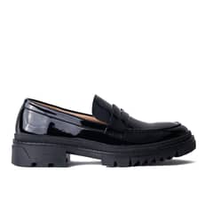 ZAMETA - Mocasín Urbano Sebago Negro Charol