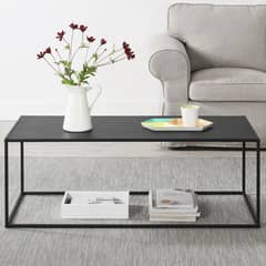 LIVING MARKET - Mesa de centro Leknes Negra Hand Made