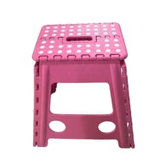 GENERICO - Taburete Plástico Plegable - Rosa