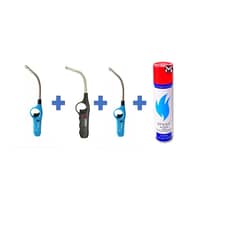 RONSON - 3 Encendedor Chispero Ronson+recarga Gas 300 Ml