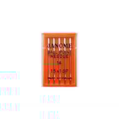 JANOME - Set de 6 cajas de agujas punta bola N°14 para máquinas de coser