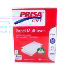 PRISA - Papel Fotocopia Carta 75 g 500 Hojas