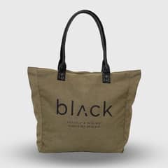 BUBBA - Tote Bag Canvas Moss Black