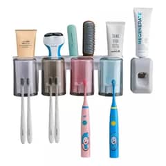 OEM - Dispensador Organizador Porta Cepillos 4 Vasos