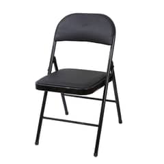 GENERICO - Silla plegable con acolchado negro