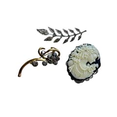 VC ACCESORIOS - Broche flor Cristal