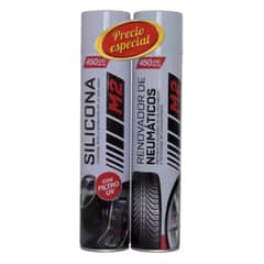 M2 - PACK SILICONA SPRAY + RENOVADOR DE NEUMÁTICOS AUTO