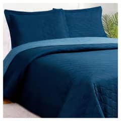 MASEL - Quilt Bicolor 1,5 pl 180x 250 azul - Petroleo