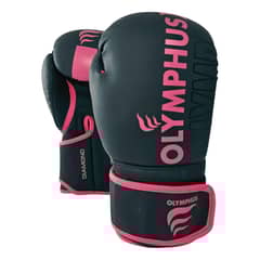 OLYMPHUS - Guantes De Boxeo Pro Diamont Negro/rosado