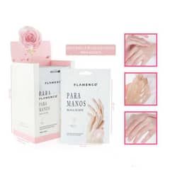 FLAMENCO - Mascarilla Para Manos Hidratante Y Blanqueadora De Rosas