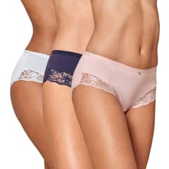 BAZIANI - Pack 3 Calzones Bikini Algodón Lycra 20419