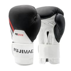 FUJIMAE - Guantes Boxeo Box Proseries 2.0. Cuero 14oz Negro