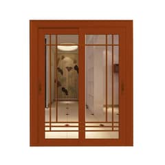 GIOVACCHINO - Ventanal Termopanel Aluminio 200 x 197 cm Alta Gama Moldura Ambos Lados