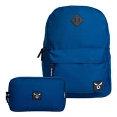 TITANIO - Pack Escolar de Mochila y Estuche Boston Azul Mosse
