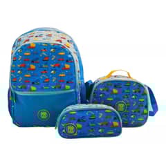 INTEC - Set Mochila Escolar Lonchera Estuche Pop Street Niños