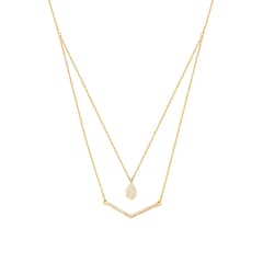 JB JOYAS BARON - Collar de Oro Amarillo 18kt con Diamante 18puntos Corte Brillante SI/H
