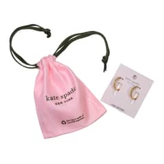 KATE SPADE - Aretes Oro Full Circle Huggies