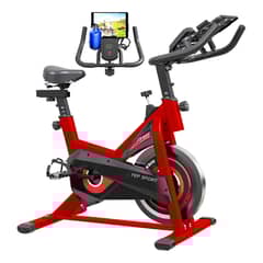 YEP S - Bicicleta De Spinning Deluxe Red Extra Confort - Rojo