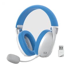 REDRAGON - Audifonos Inalambricos Ire Pro H848 Blanco y Azul